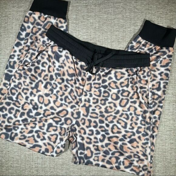 Leopard Animal Print Joggers - Women’s XL - Picture 2 of 8